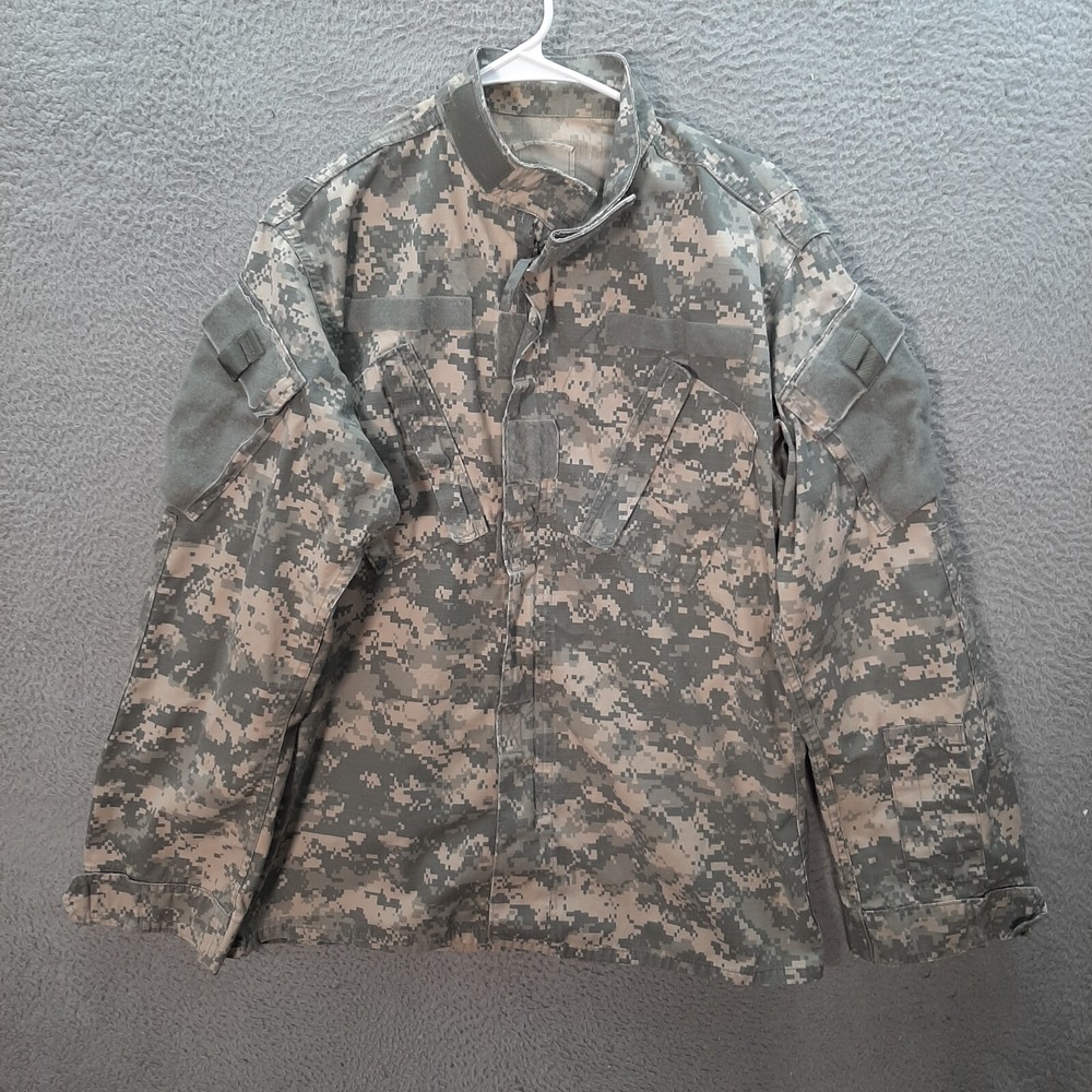 Military Jacket Adult Small Long Camouflage Digital Camo Ripstop Tactical Army‎